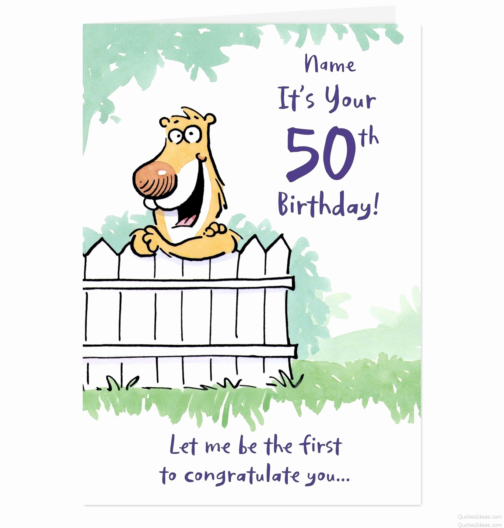 Printable 50th Birthday Cards Funny - Printable Cards