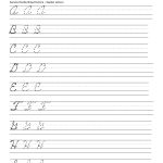 Abc Cursive Handwriting Worksheets 4 Cursive Alphabet Handwriting   Free Printable Cursive Writing Paragraphs