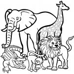 African Animals Coloring Pages | Free Printable Pictures   Free Printable Animal Coloring Pages