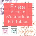 Alice In Wonderland Signs And Free Printables   Free Printable Signs