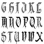 Alphabet Fonts | Free Old English Letters Fonts Alphabet Calligraphy   Free Printable Old English Letters