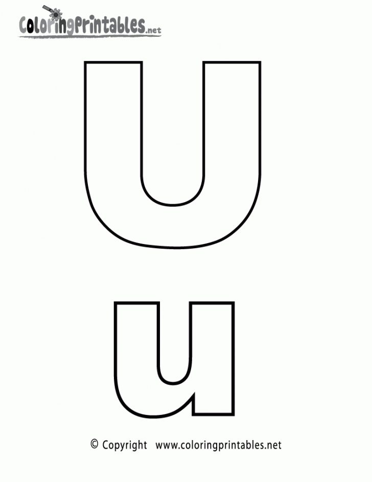 Free Printable Letter U Coloring Pages
