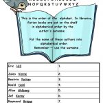 Alphabetical Order Worksheet For Year 3 And 4. | Library Skills   Free Printable Library Skills Worksheets