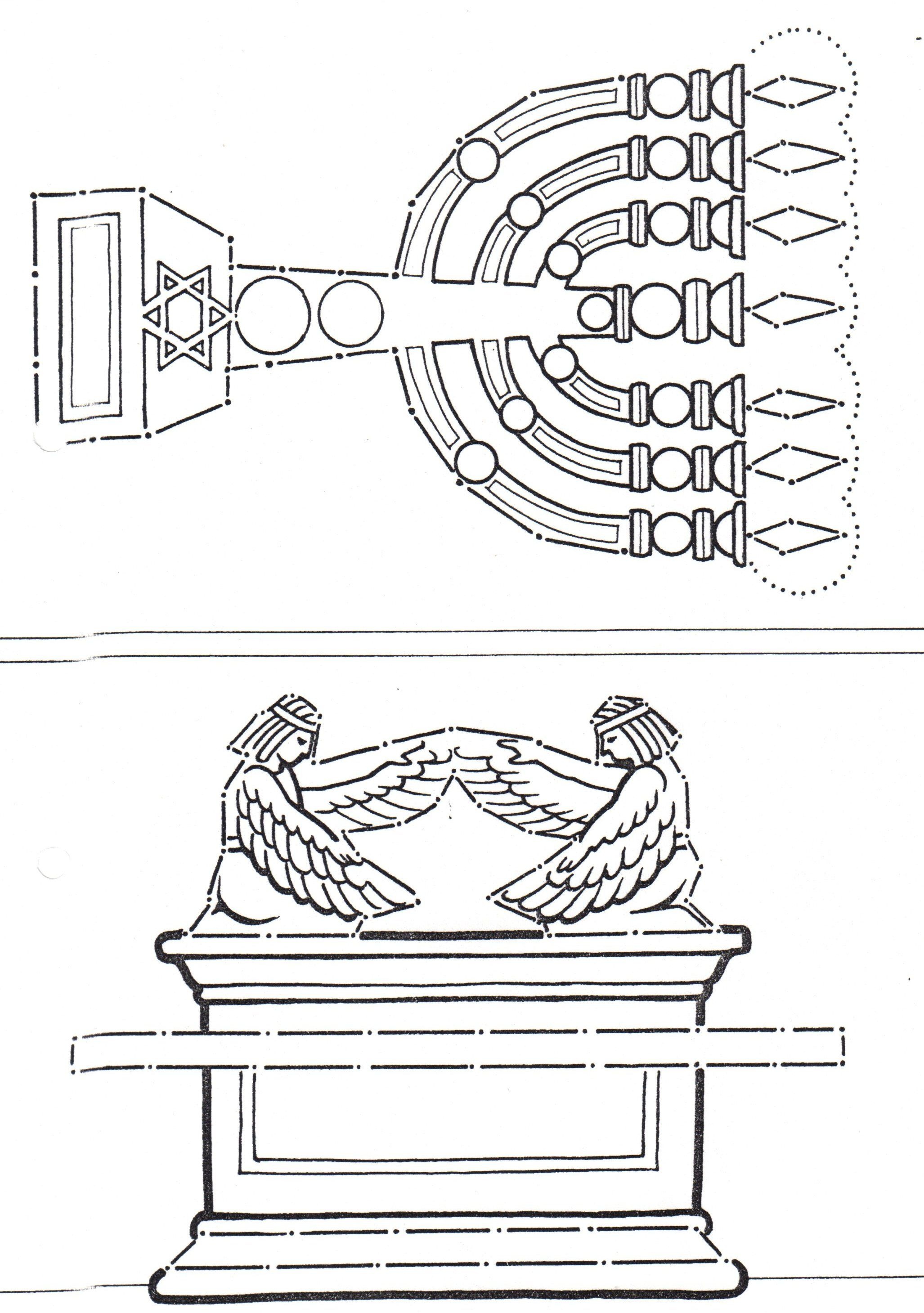 Ark Of Covenant And Lampstand From The Tabernacle And Temple - Free Printable Pictures Of The Tabernacle