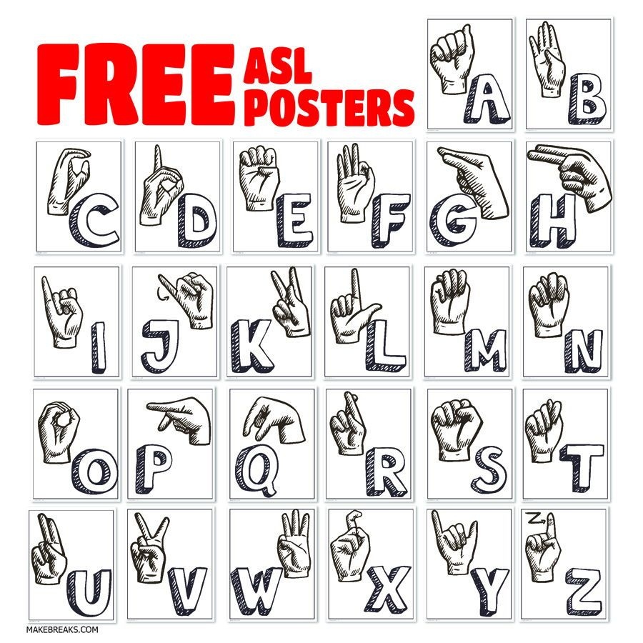 Sign Language Flash Cards Free Printable Free Printable