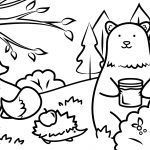 Autumn Animals Coloring Page | Free Printable Coloring Pages   Free Printable Animal Coloring Pages