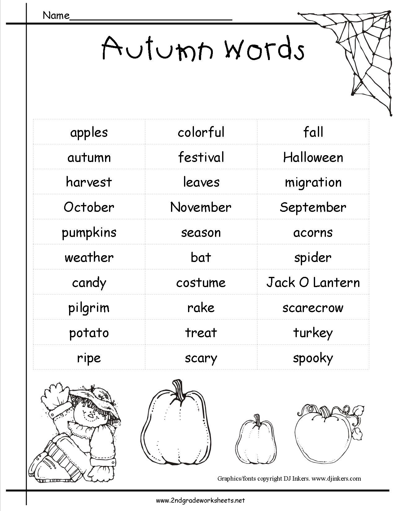 Autumn/fall Worksheet Worksheet – Free Esl Printable Worksheets Made ...