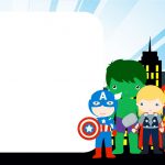 Avengers Chibi Style: Free Printable Invitations. | Baby Superheroes   Superhero Name Tags Free Printable