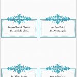 Awesome Free Printable Christmas Table Place Cards Template | Best   Free Printable Place Cards