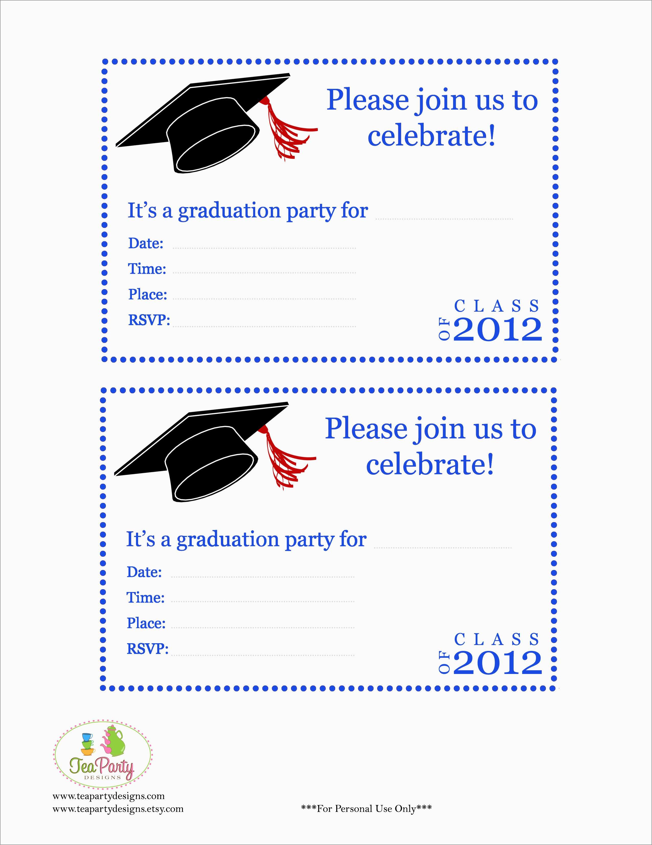 Free Printable Graduation Dinner Invitations Free Printable