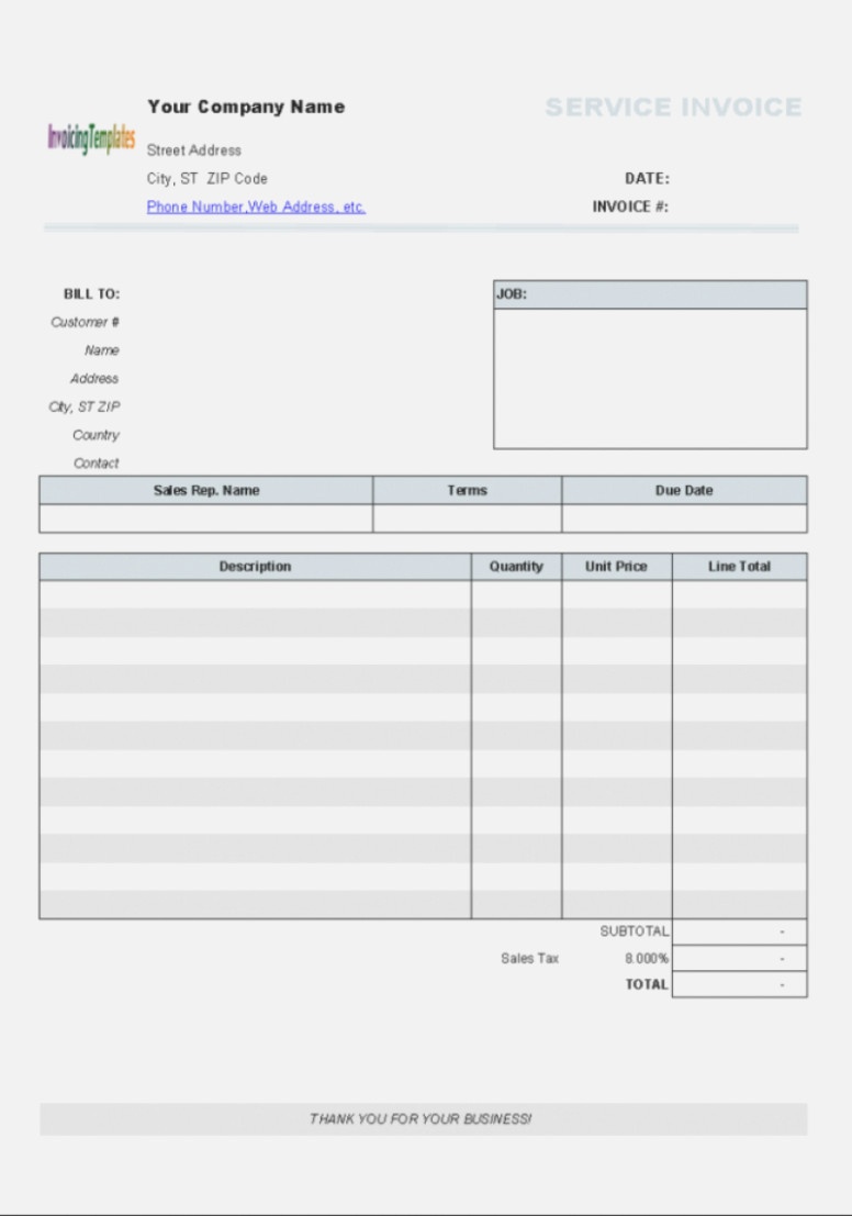 Aynax Invoice Template