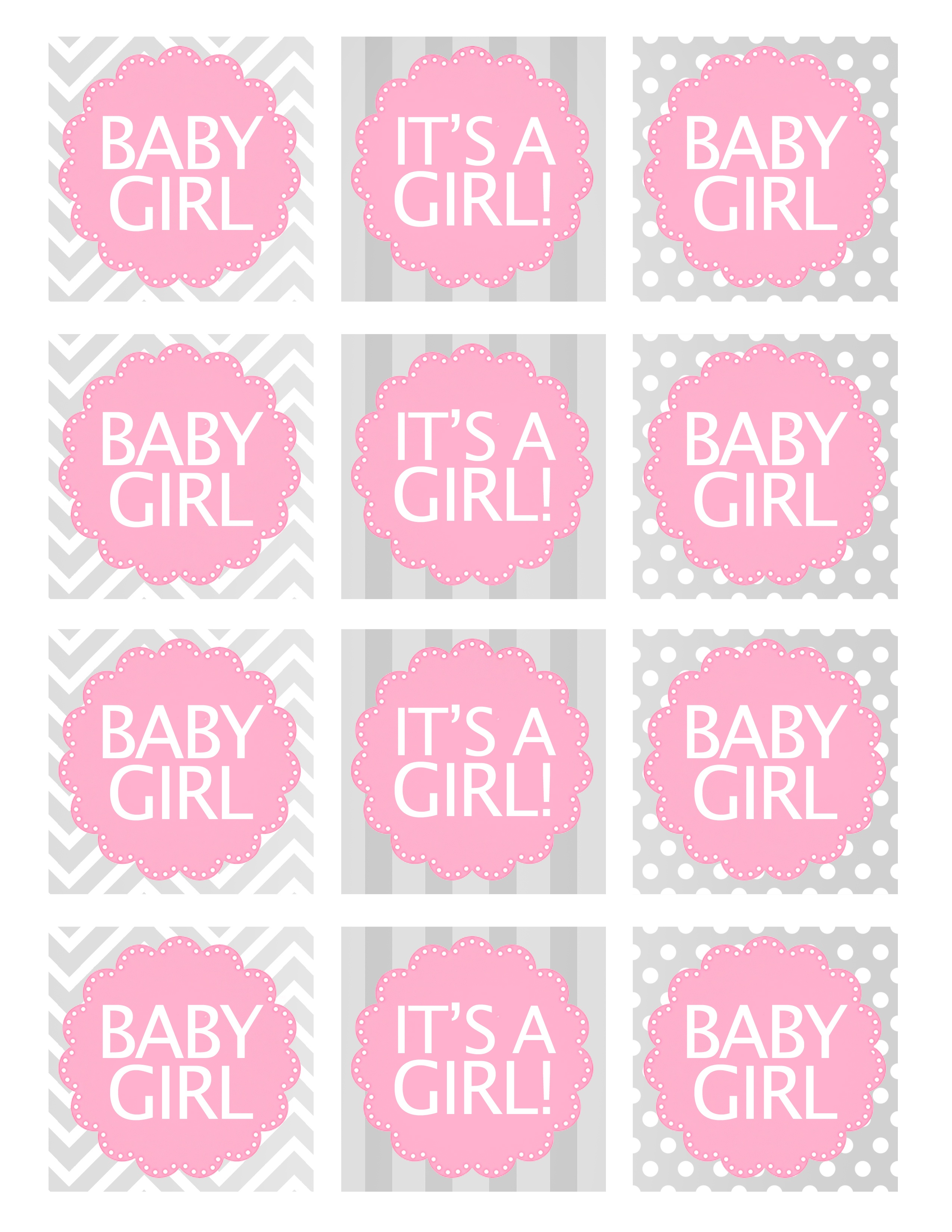 Baby Girl Shower Free Printables - How To Nest For Less™ - Baby Girl Banner Free Printable