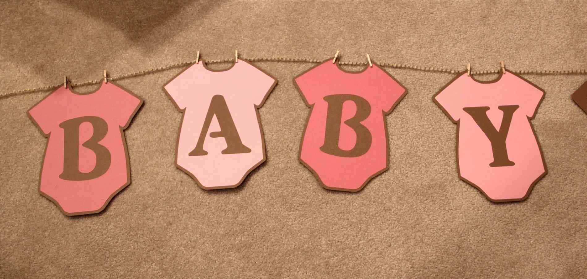 Baby Shower Banner Free Printable. Whole Alphabet Banner Pink Gold - Free Printable Baby Shower Banner Letters