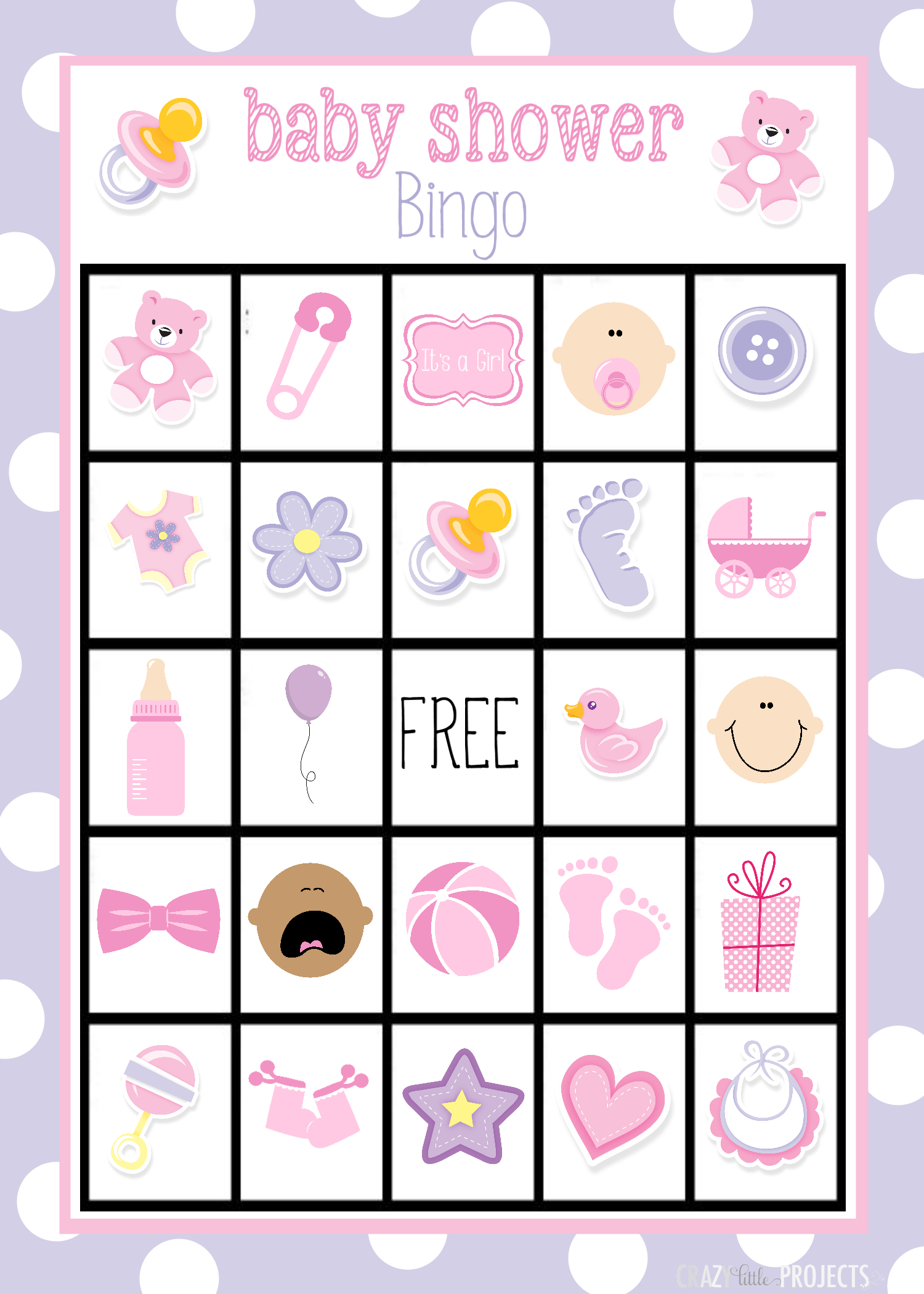 Baby Shower Bingo Cards - Free Printable Baby Shower Bingo