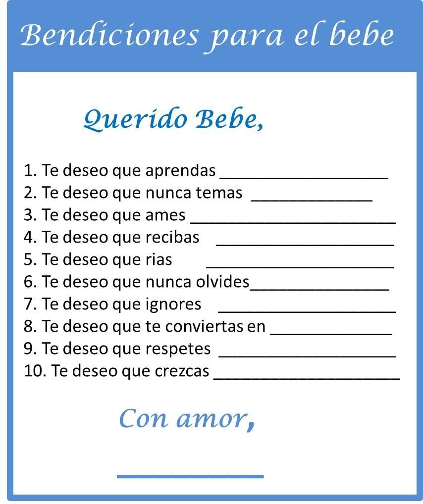 Baby Shower Games In Spanish - My Practical Baby Shower Guide | Baby - Free Printable Baby Shower Games In Spanish