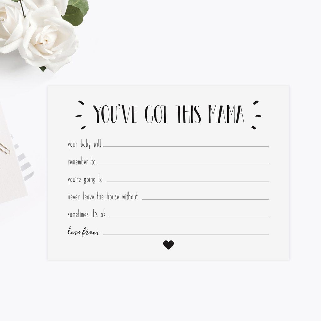 Baby Shower New Mum Advice Cards In 2019 | Baby Shower | Baby Shower - Free Mommy Advice Cards Printable