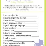 Baby Shower Signature Race Game   Free Printable Games For Adults