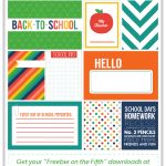 Back To School Journaling + Filler Cards | Diy Back To School Ideas   Free Printable Back To School