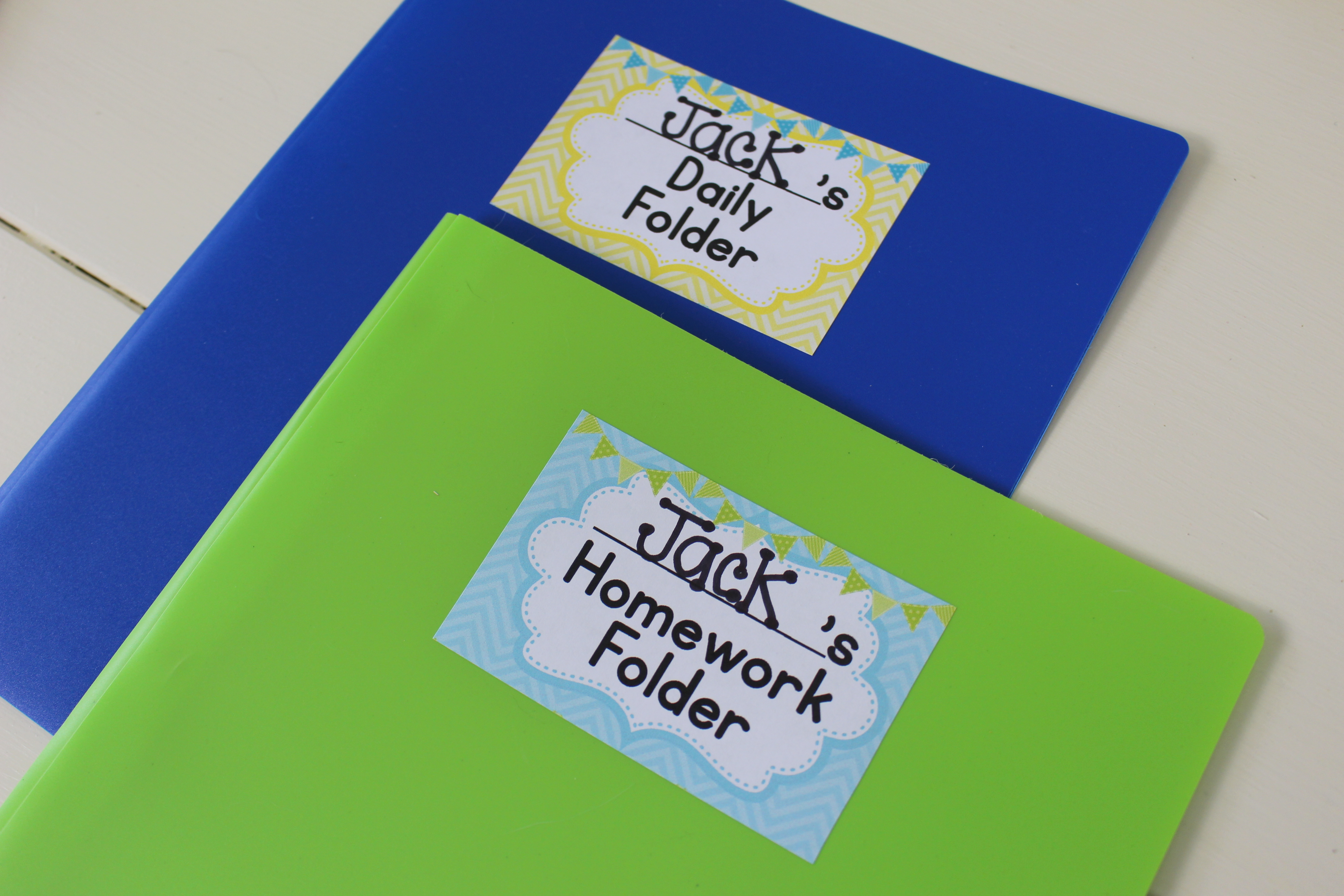 Back To School Labels For Student Folders And Planners - Free Printable Take Home Folder Labels