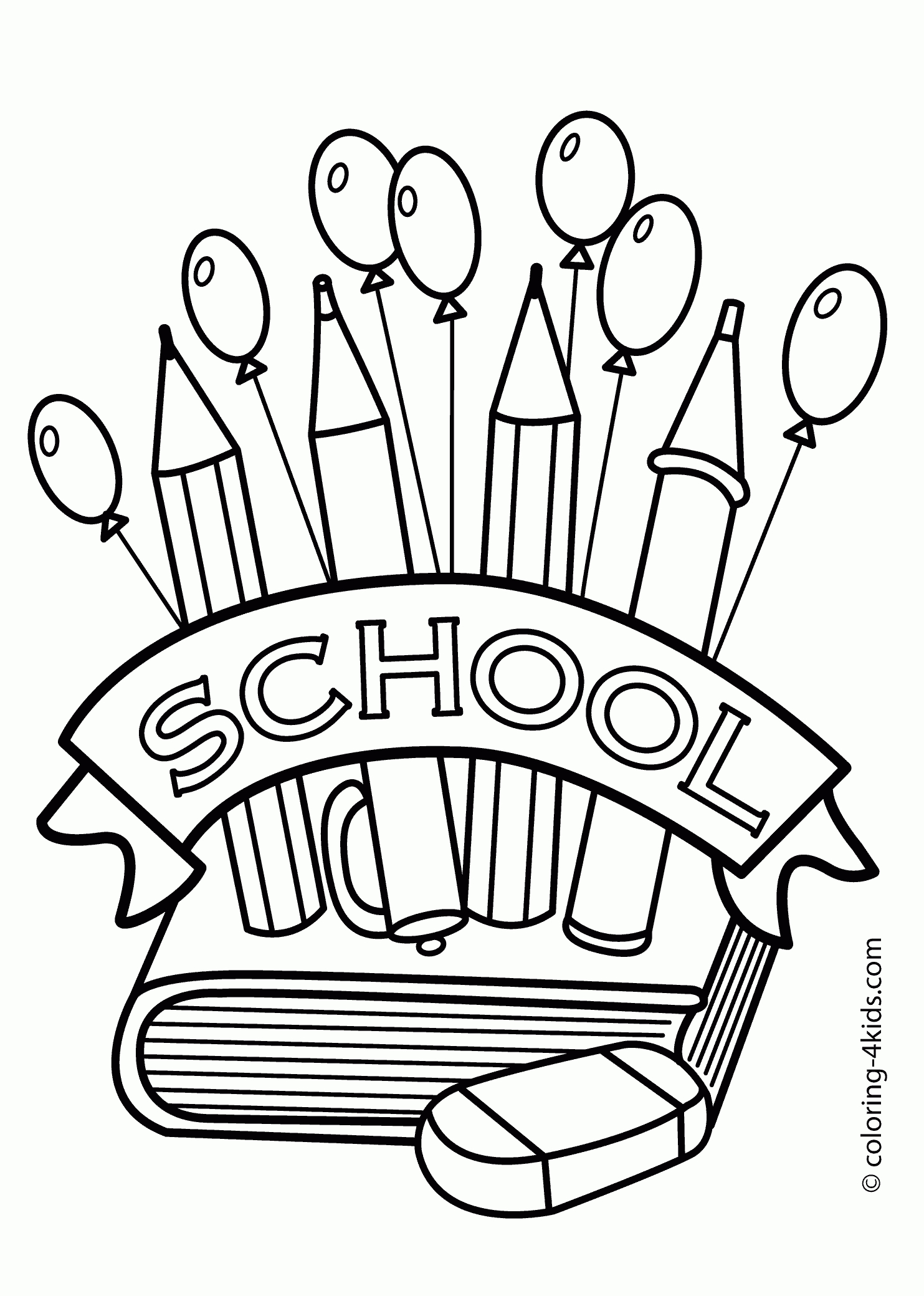 Back To The School Coloring Page, Classes Coloring Page For Kids - Free Printable First Day Of School Coloring Pages