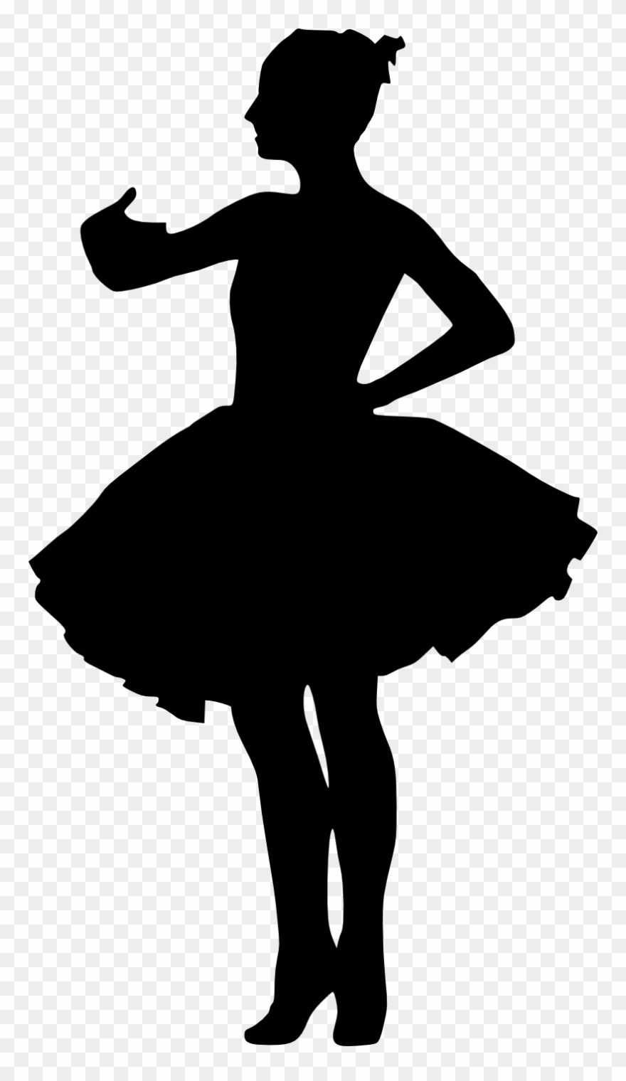 Ballerina Silhouette Png Banner Free Download - Ballerina Png - Free Printable Ballerina Silhouette