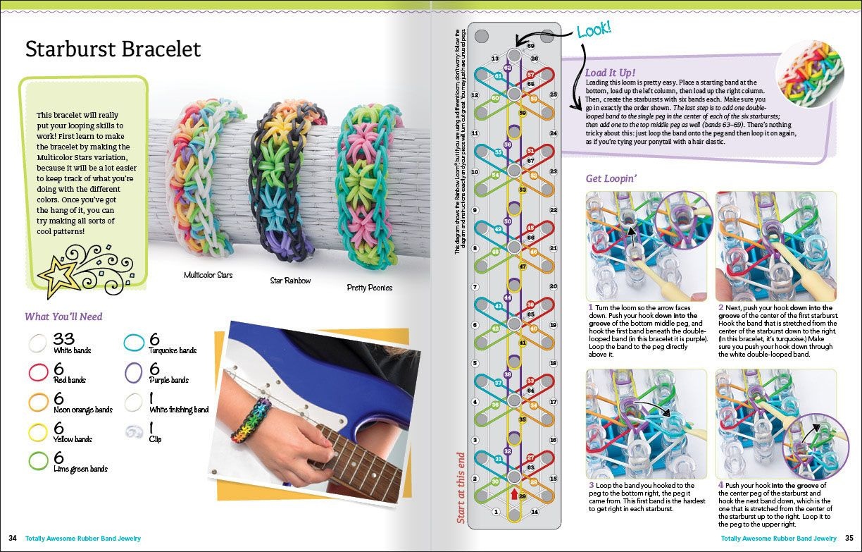 Banda Loom Patterns To Print Out For Free | Sample Pages From - Free Printable Loom Bracelet Patterns