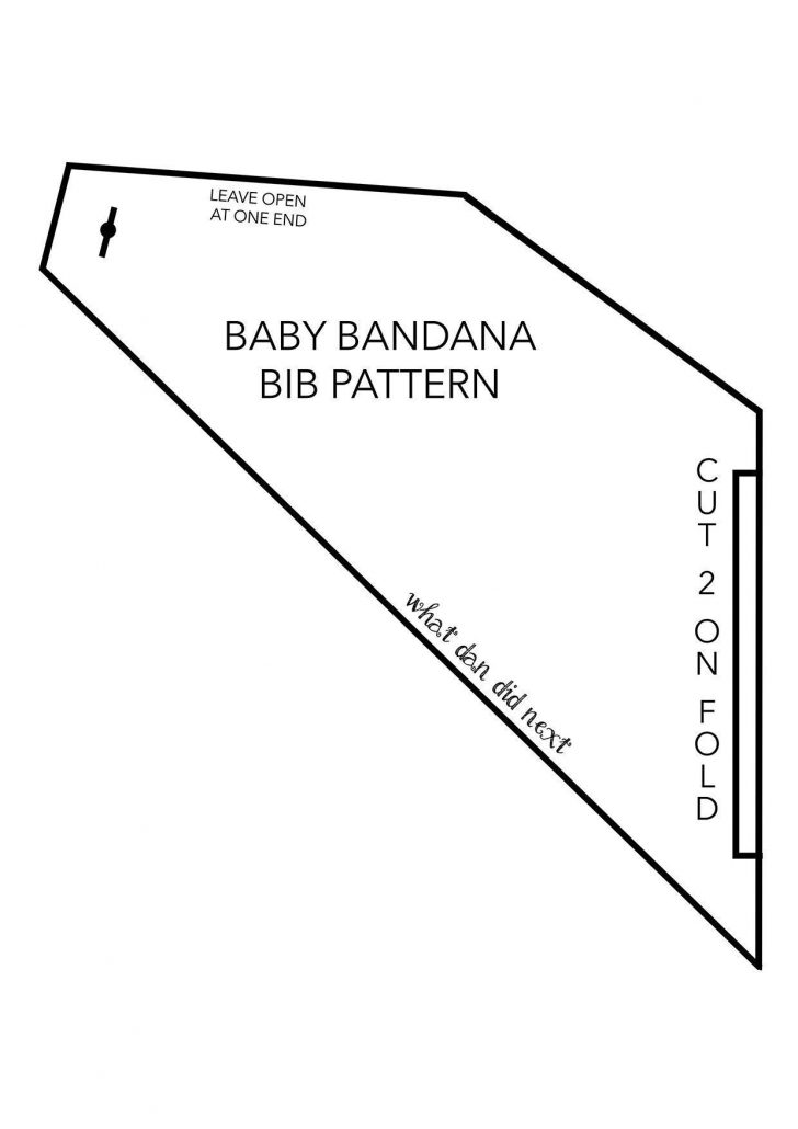 Free Printable Baby Bandana Bib Pattern