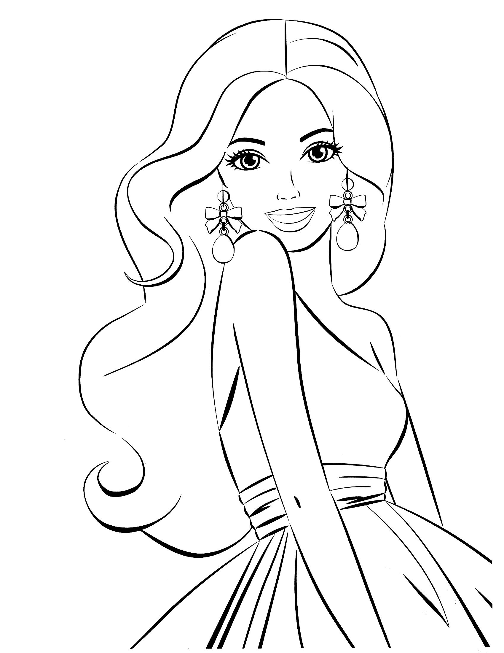 Barbie Coloring Page | Colour Me Badd | Barbie Coloring Pages - Free Printable Barbie Coloring Pages