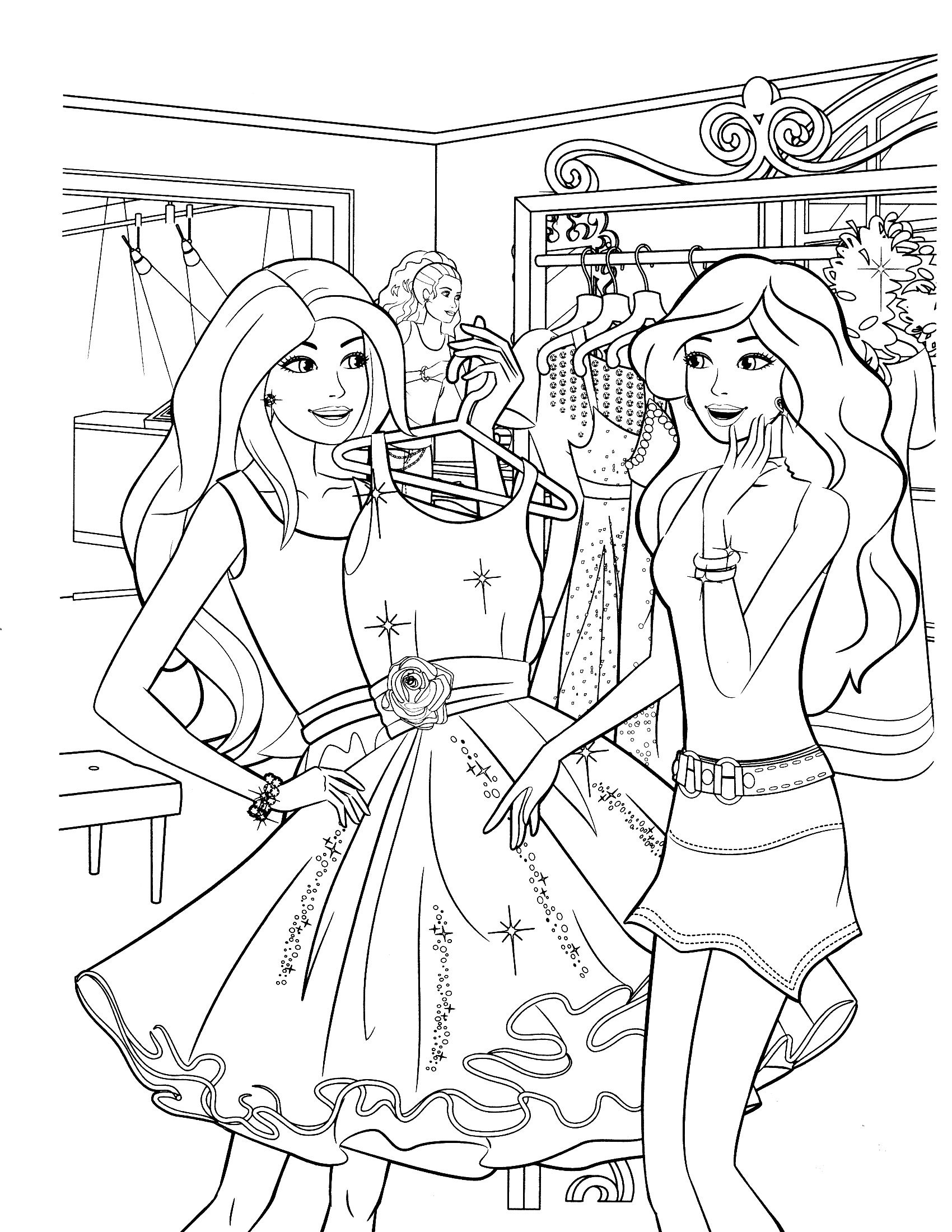 Barbie Coloring Page | Let&amp;#039;s Color! | Barbie Coloring Pages, Barbie - Free Printable Barbie Coloring Pages