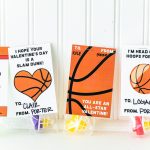 Basketball Valentine Card Free Printable   Free Printable Basketball Cards
