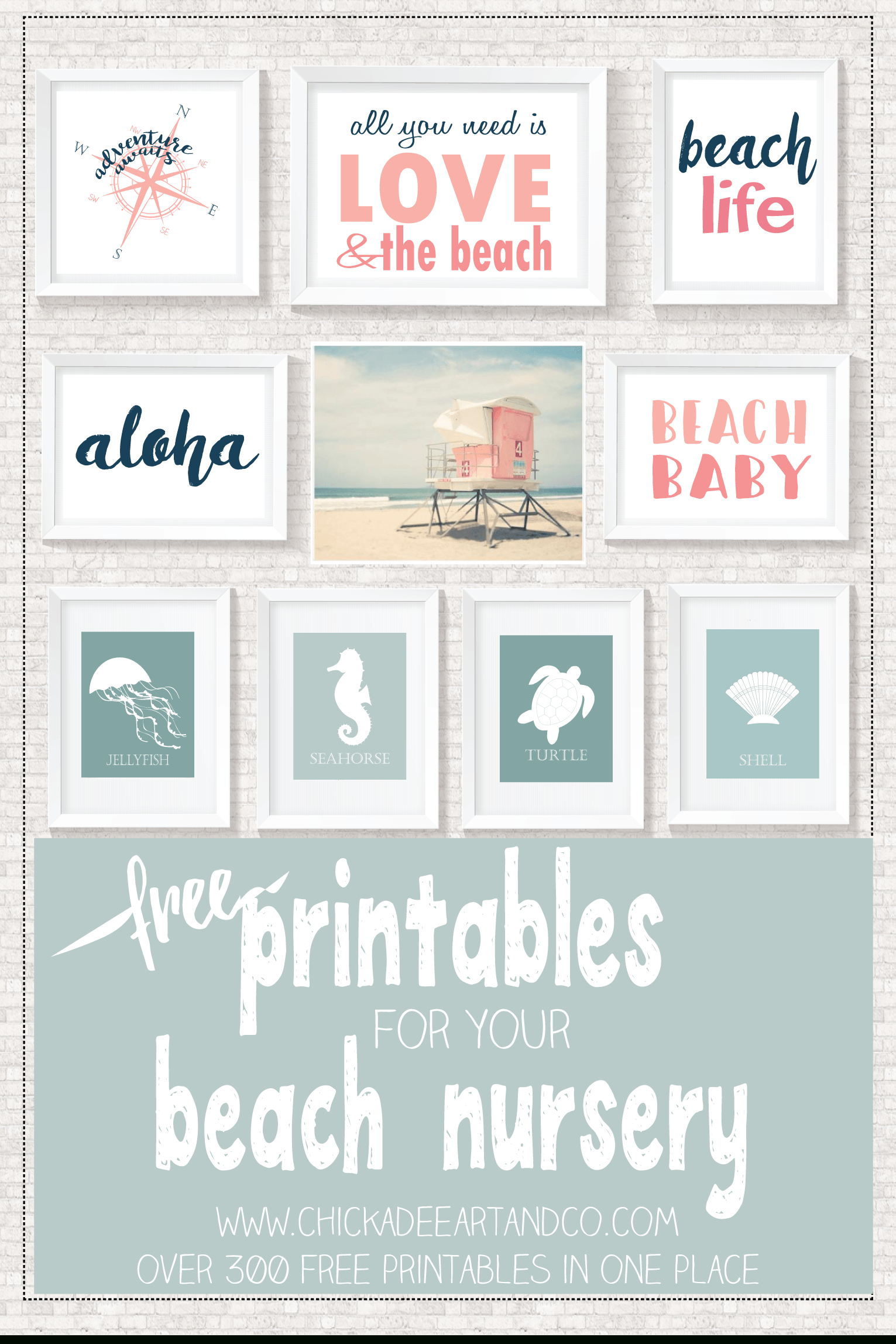 Beach Printables | Free Printables • Roundups! | Beach Bathrooms - Free Printable Beach Pictures