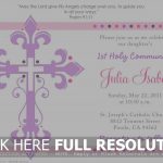 Beaufiful First Communion Invitation Template Photos. First Holy   Free Printable 1St Communion Invitations