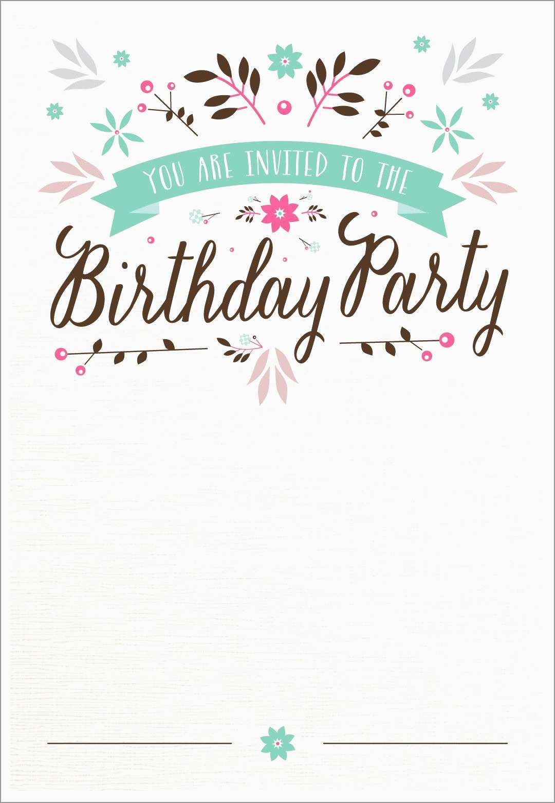 Beautiful 21St Birthday Card Templates Free | Best Of Template - 21St Birthday Invitation Templates Free Printable