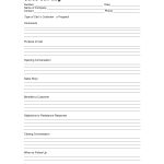 Beautiful Customer Log Template Contemporary Documentation Template   Free Printable Customer Information Sheets