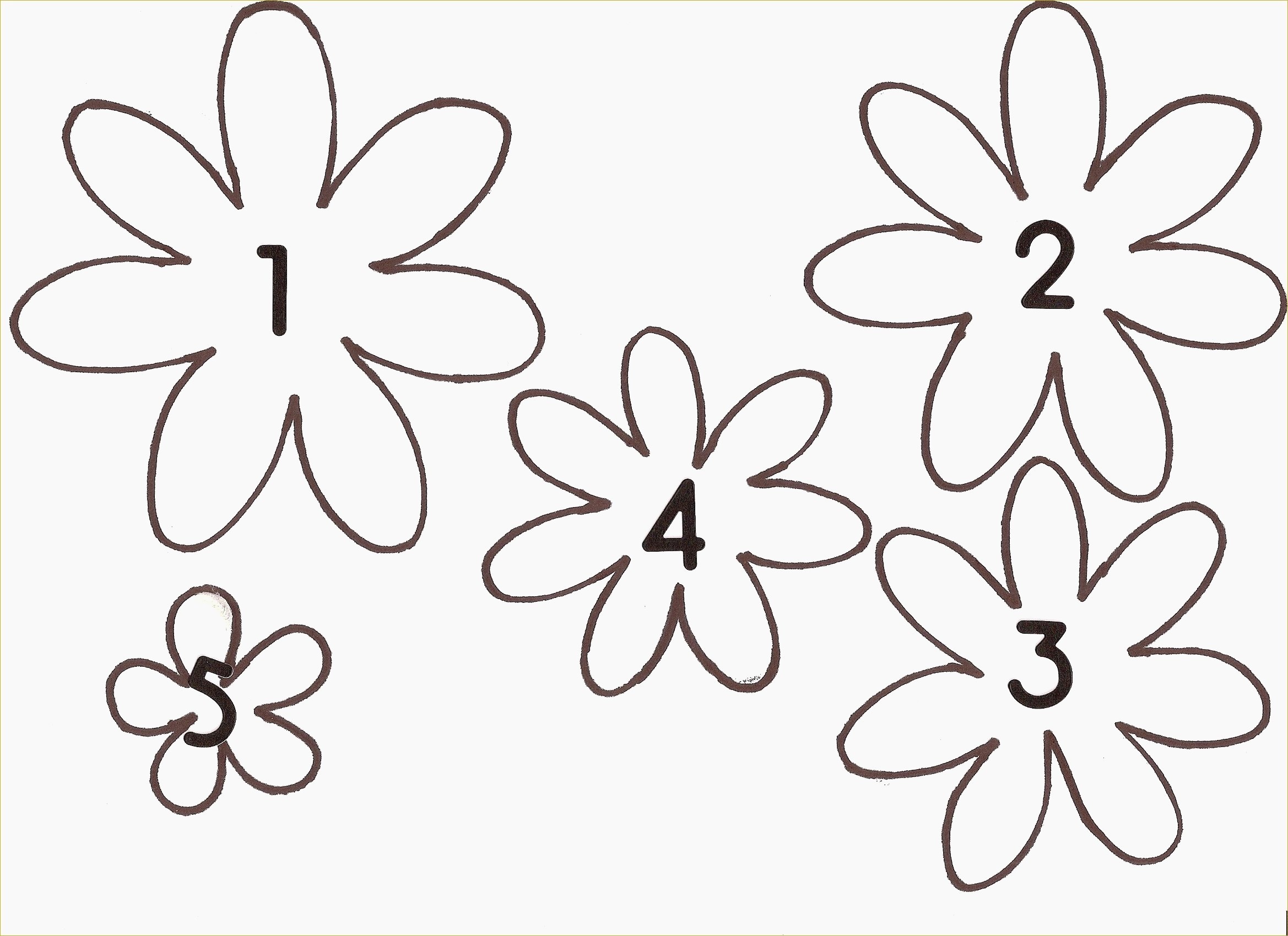 Flower Cut Outs Templates