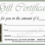 Beautiful Spa Gift Certificate Template Free | Best Of Template   Free Printable Gift Certificates For Hair Salon