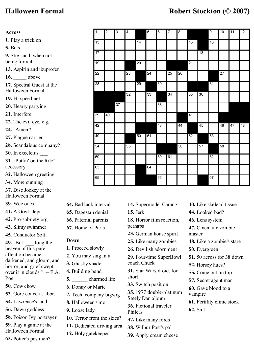 Beekeeper Crosswords - Free Printable Themed Crossword Puzzles