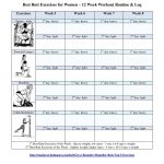 Best Butt Workouts For Women   Free Printable 12 Week Butt Workout Plan   Free Printable Gym Workout Plans