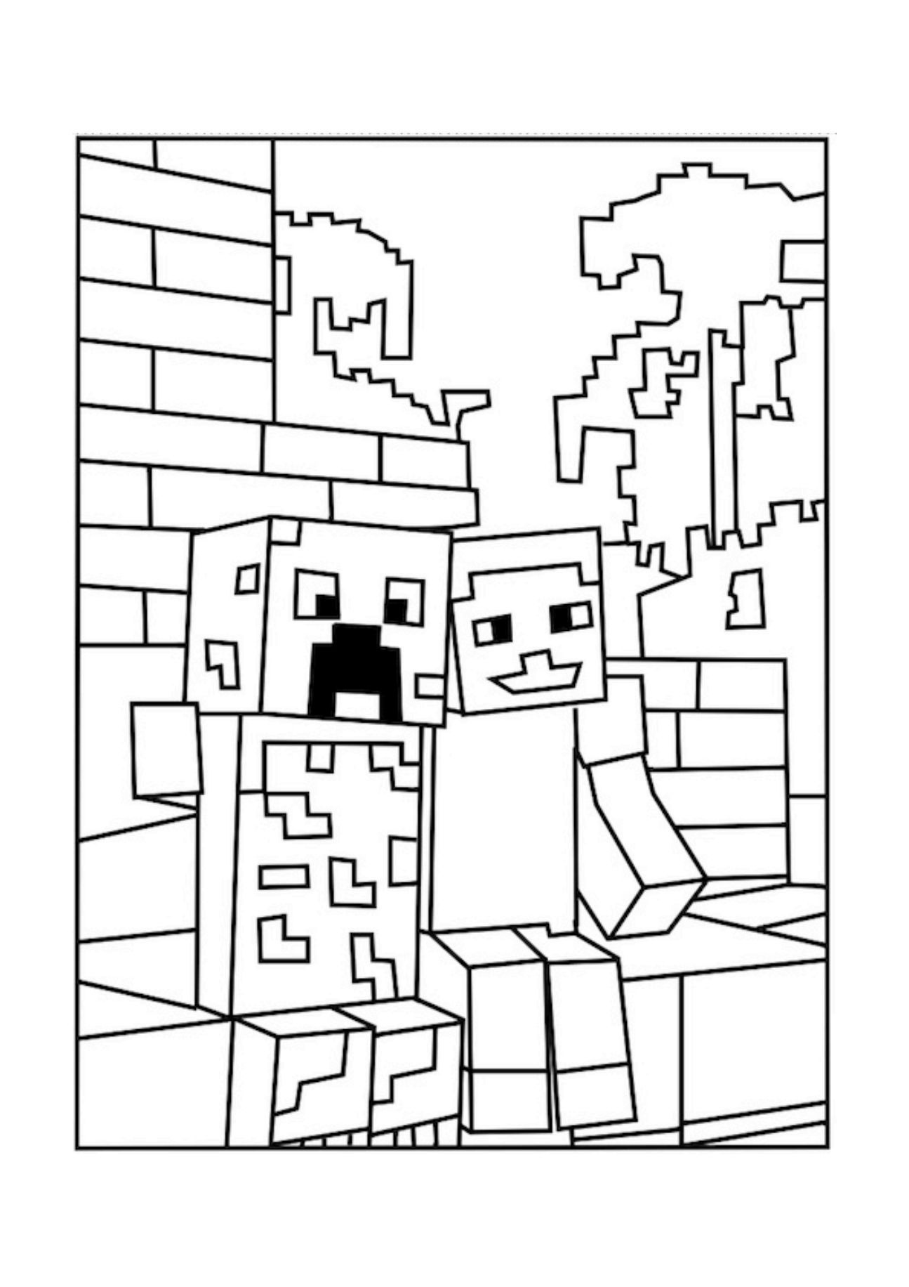 Best Minecraft Creeper Coloring Pages - Free, Printable Minecraft - Free Printable Minecraft Activity Pages