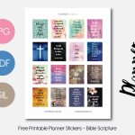 Bible Scripture – Planner Addiction   Free Printable Bible Verse Labels