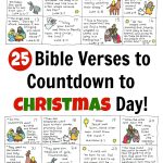 Bible Verse Advent Countdown For Kids   Free Printable | Christmas   Free Printable Stories For Preschoolers