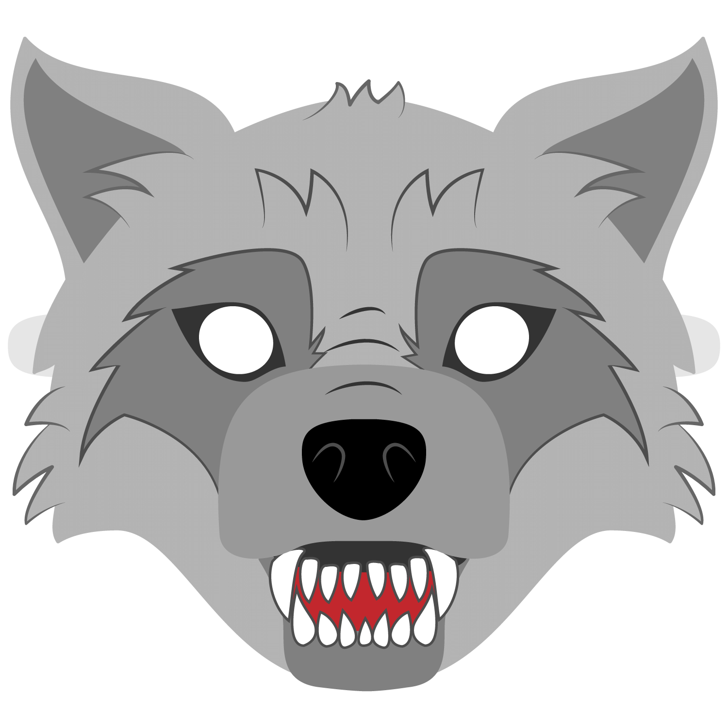 Free Printable Carnival Masks For Kids Free Printable Wolf Face Mask