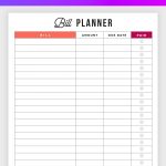 Bill Planner Printable   Pay Down Your Bills This Year! | Organizing   Free Printable Bill Organizer
