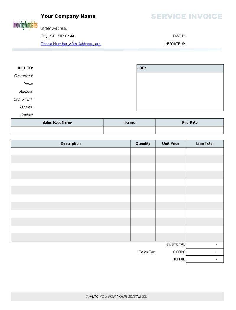 Billing Invoices Free Printable Invoice Forms Templates Blank Design - Free Printable Invoices