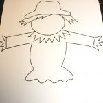 Black Glue Scarecrow Puppets | Preschoolers Activities | Scarecrow   Free Scarecrow Template Printable