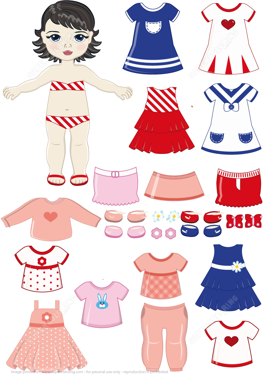 Printable Dress Up Paper Dolls