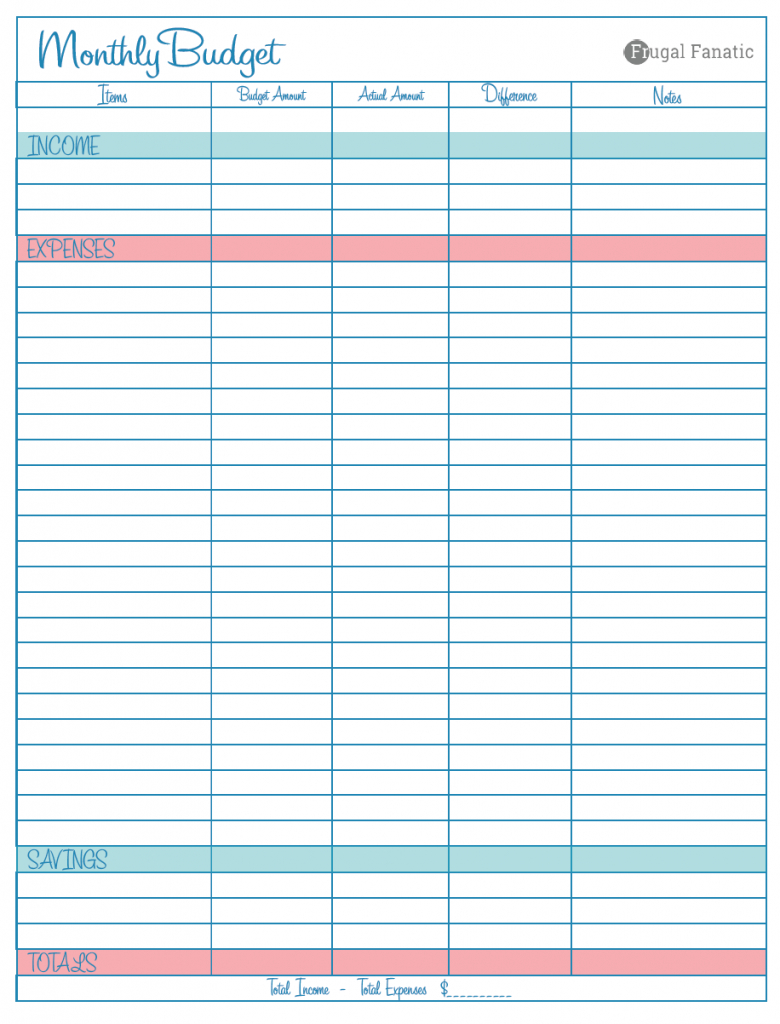 6 Free Monthly Budget Printables That Are Proven To Help You Pay Off