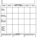 Blank Preschool Weekly Lesson Plan Template |  My Printable   Free Printable Lesson Plan Template Blank