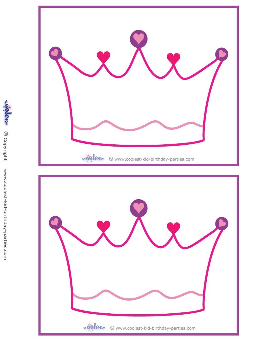Blank Printable Crown Invitations Coolest Free Printables | Birthday - Free Printable Crown