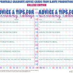 Bnute Productions: Free Printable Graduate Advice Cards   College   Free Printable Graduation Advice Cards